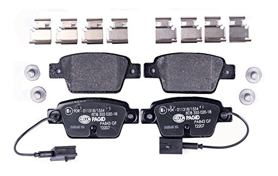 Bromsbeläggssats, skivbroms 8DB 355 020-181 Hella