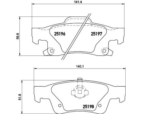 Bromsbeläggssats, skivbroms 8DB 355 020-351 Hella, bild 7