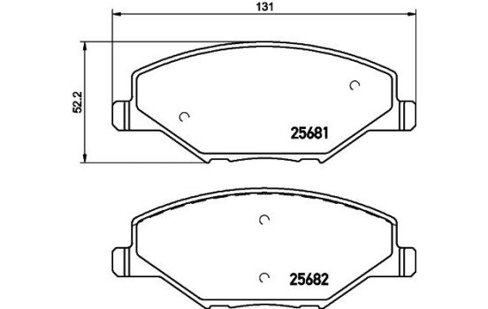 Bromsbeläggssats, skivbroms 8DB 355 020-521 Hella, bild 7