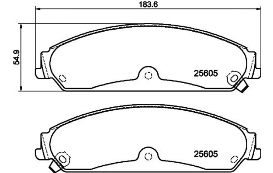 Bromsbeläggssats, skivbroms 8DB 355 020-541 Hella, bild 7