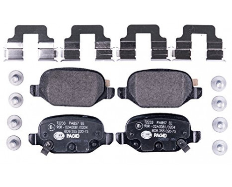 Bromsbeläggssats, skivbroms 8DB 355 020-751 Hella