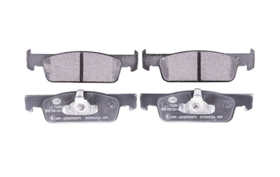 Bromsbeläggssats, skivbroms 8DB 355 020-801 Hella, bild 2
