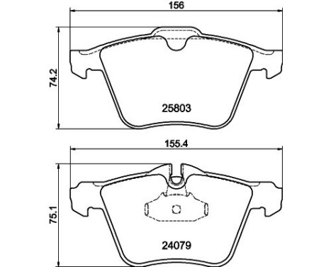 Bromsbeläggssats, skivbroms 8DB 355 020-921 Hella, bild 4