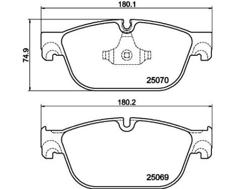 Bromsbeläggssats, skivbroms 8DB 355 021-141 Hella, bild 7