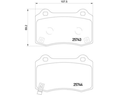 Bromsbeläggssats, skivbroms 8DB 355 021-251 Hella, bild 7