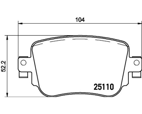 Bromsbeläggssats, skivbroms 8DB 355 021-291 Hella, bild 7