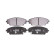 Bromsbeläggssats, skivbroms 8DB 355 021-421 Hella, miniatyr 2