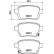 Bromsbeläggssats, skivbroms 8DB 355 021-441 Hella, miniatyr 7