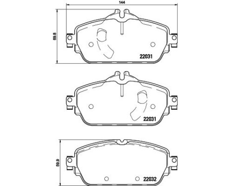 Bromsbeläggssats, skivbroms 8DB 355 021-541 Hella, bild 4