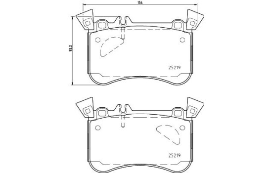 Bromsbeläggssats, skivbroms 8DB 355 021-771 Hella, bild 7