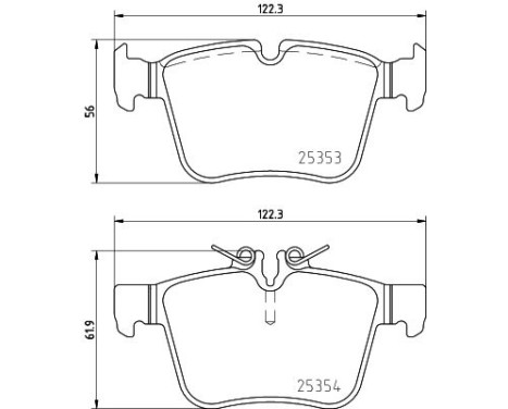 Bromsbeläggssats, skivbroms 8DB 355 021-831 Hella, bild 4