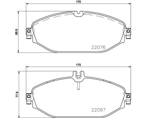 Bromsbeläggssats, skivbroms 8DB 355 021-921 Hella, bild 4