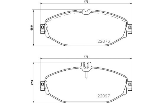 Bromsbeläggssats, skivbroms 8DB 355 021-921 Hella, bild 4