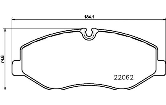Bromsbeläggssats, skivbroms 8DB 355 021-961 Hella, bild 4