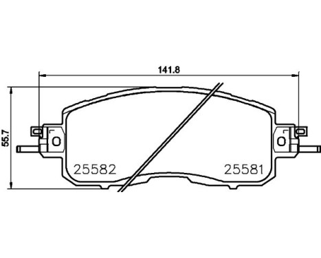 Bromsbeläggssats, skivbroms 8DB 355 023-321 Hella, bild 4