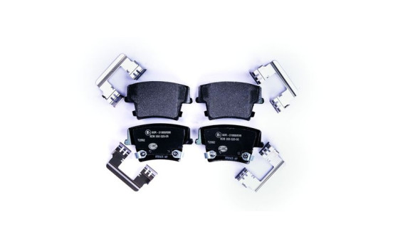 Bromsbeläggssats, skivbroms 8DB 355 025-051 Hella