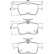 Bromsbeläggssats, skivbroms 8DB 355 025-251 Hella