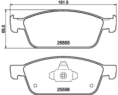 Bromsbeläggssats, skivbroms 8DB 355 025-511 Hella, bild 4