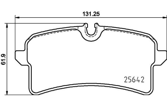 Bromsbeläggssats, skivbroms 8DB 355 025-571 Hella