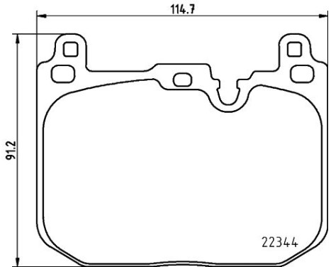 Bromsbeläggssats, skivbroms 8DB 355 025-621 Hella, bild 4