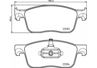 Bromsbeläggssats, skivbroms 8DB 355 031-541 Hella