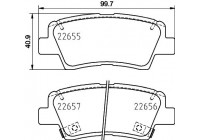 Bromsbeläggssats, skivbroms 8DB 355 031-681 Hella