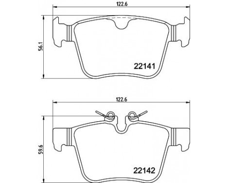 Bromsbeläggssats, skivbroms 8DB 355 037-931 Hella