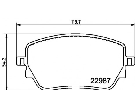 Bromsbeläggssats, skivbroms 8DB 355 039-231 Hella