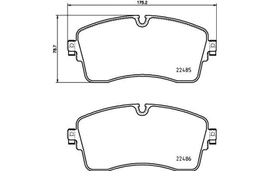 Bromsbeläggssats, skivbroms 8DB 355 039-321 Hella, bild 4