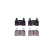 BROMSBELÄGGSSATS, SKIVBROMS 8DB 355 039-481 Hella