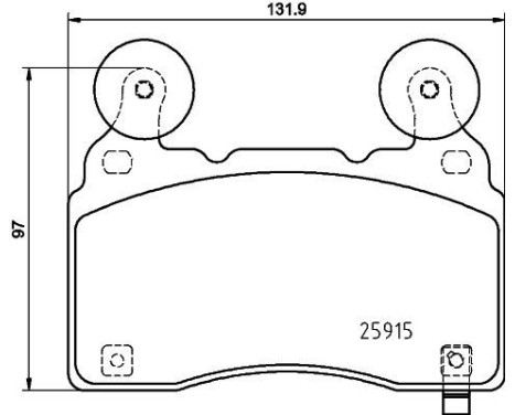 BROMSBELÄGGSSATS, SKIVBROMS 8DB 355 039-481 Hella, bild 4