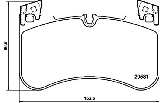 Bromsbeläggssats, skivbroms 8DB 355 039-881 Hella