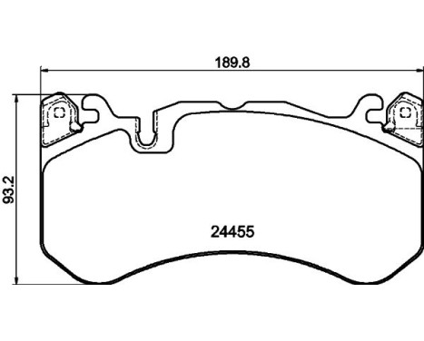 Bromsbeläggssats, skivbroms 8DB 355 039-931 Hella