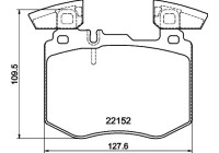 BROMSBELÄGGSSATS, SKIVBROMS 8DB 355 039-981 Hella