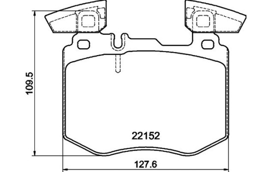 BROMSBELÄGGSSATS, SKIVBROMS 8DB 355 039-981 Hella