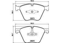 Bromsbeläggssats, skivbroms 8DB 355 040-371 Hella