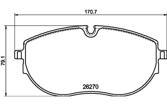 Bromsbeläggssats, skivbroms 8DB 355 040-891 Hella