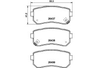 Bromsbeläggssats, skivbroms 8DB 355 041-131 Hella