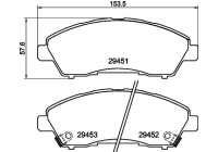 Bromsbeläggssats, skivbroms 8DB 355 041-211 Hella