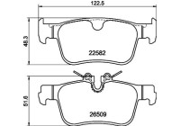 Bromsbeläggssats, skivbroms 8DB 355 044-311 Hella