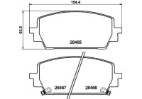 Bromsbeläggssats, skivbroms 8DB 355 044-331 Hella