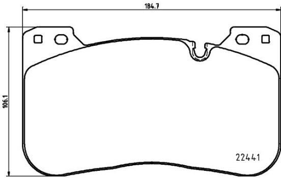 BROMSBELÄGGSSATS, SKIVBROMS 8DB 8DB 355 025-991 Hella
