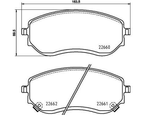 BROMSBELÄGGSSATS, SKIVBROMS 8DB 8DB 355 037-901 Hella, bild 4