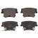 Bromsbeläggssats, skivbroms ADA104205 Blue Print, miniatyr 2
