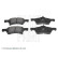 Bromsbeläggssats, skivbroms ADA104265 Blue Print, miniatyr 2