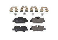 Bromsbeläggssats, skivbroms ADB114216 Blue Print