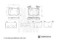 Bromsbeläggssats, skivbroms ADBP420144 Blue Print