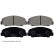 Bromsbeläggssats, skivbroms ADD64219 Blue Print, miniatyr 2