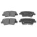 Bromsbeläggssats, skivbroms ADG042100 Blue Print