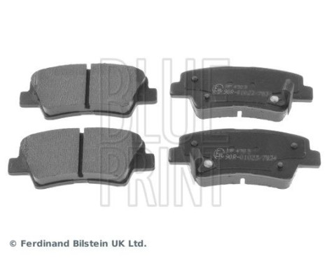 Bromsbeläggssats, skivbroms ADG042100 Blue Print, bild 2
